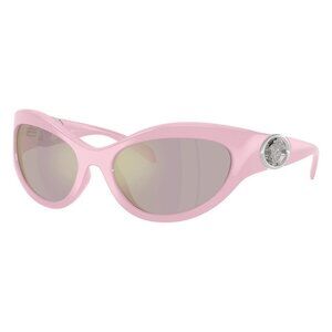 New VERSACE Pink Cat Eye VE4485 5521/Z Sunglasses Women